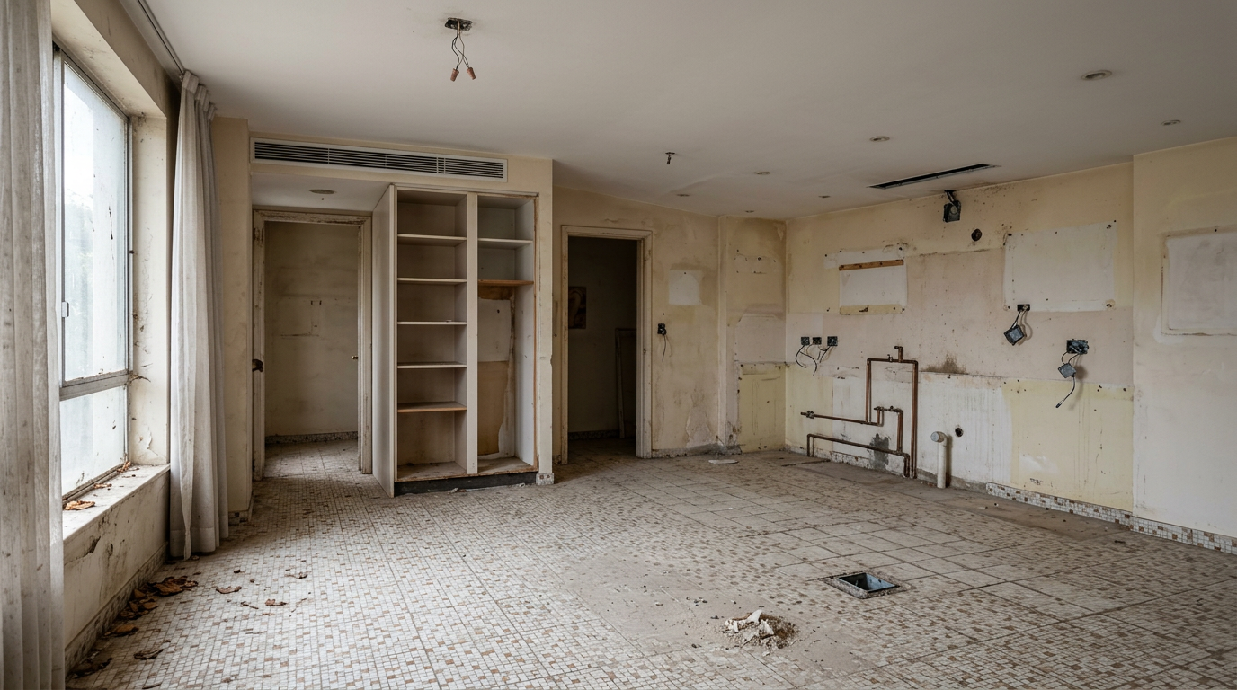 Skyline Pied-à-Terre — Dining before renovation